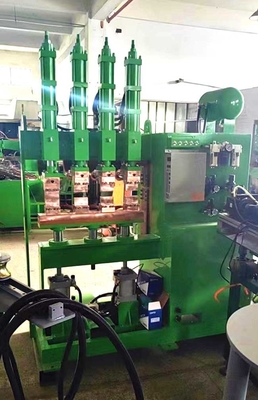 냉장고 응축기 와이어 자동용접기 150KVA 다중 머리 380V
