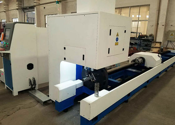 4KW 자동 CNC 파이프 섬유 레이저 절단 기계 높은 절단 속도 1070nm 파동