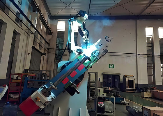 300A 혼합 가스 에스컬레이터 단계 차축 0.8-1.4mm 철사 직경을 위한 로봇식 용접 체계